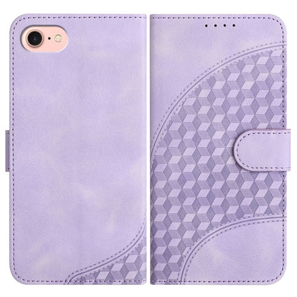 YX0060 Elephant Head Embossed Phone Leather Case with Lanyard