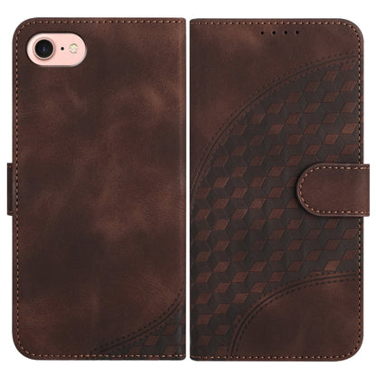 YX0060 Elephant Head Embossed Phone Leather Case with Lanyard