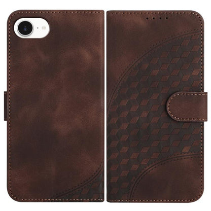 YX0060 Elephant Head Embossed Phone Leather Case with Lanyard