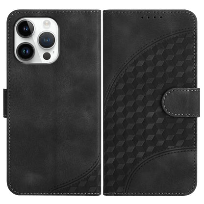 YX0060 Elephant Head Embossed Phone Leather Case with Lanyard