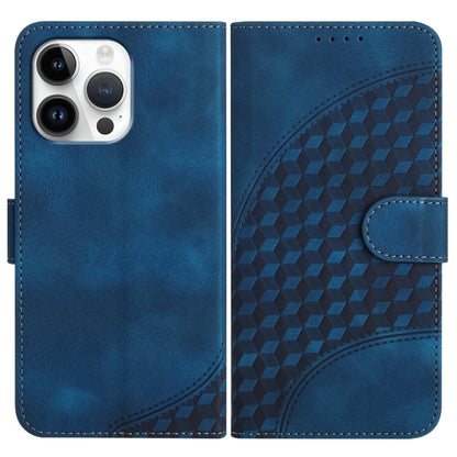 YX0060 Elephant Head Embossed Phone Leather Case with Lanyard