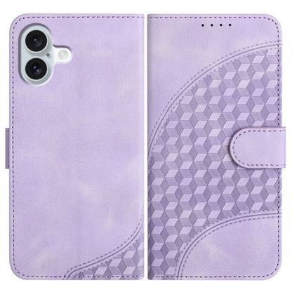 YX0060 Elephant Head Embossed Phone Leather Case with Lanyard