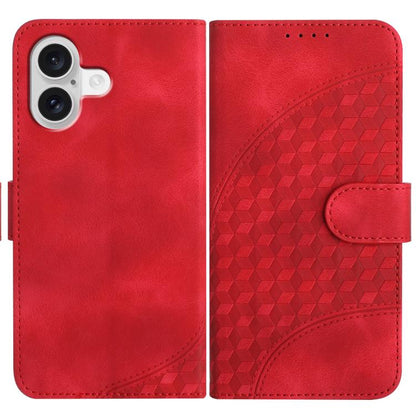 YX0060 Elephant Head Embossed Phone Leather Case with Lanyard