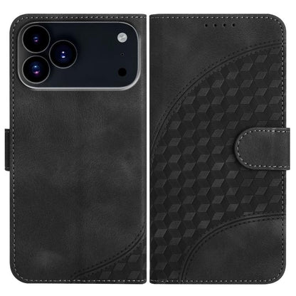 YX0060 Elephant Head Embossed Phone Leather Case with Lanyard