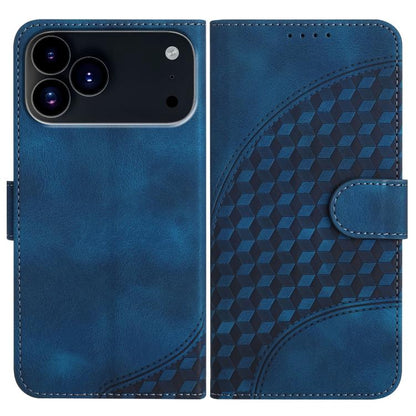 YX0060 Elephant Head Embossed Phone Leather Case with Lanyard