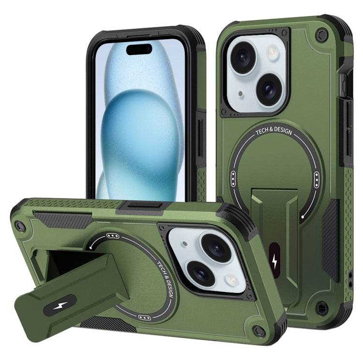 Armor Magsafe Holder PC Hybrid TPU Phone Case
