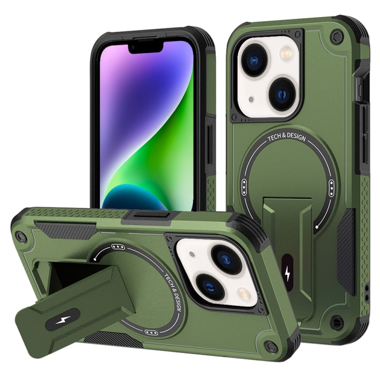 Armor Magsafe Holder PC Hybrid TPU Phone Case