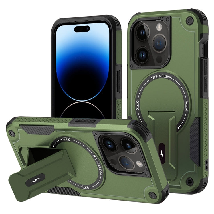 Armor Magsafe Holder PC Hybrid TPU Phone Case