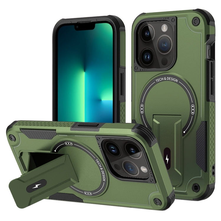 Armor Magsafe Holder PC Hybrid TPU Phone Case