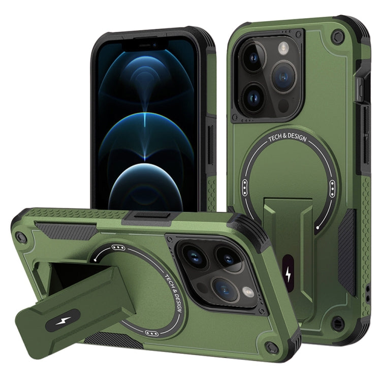 Armor Magsafe Holder PC Hybrid TPU Phone Case