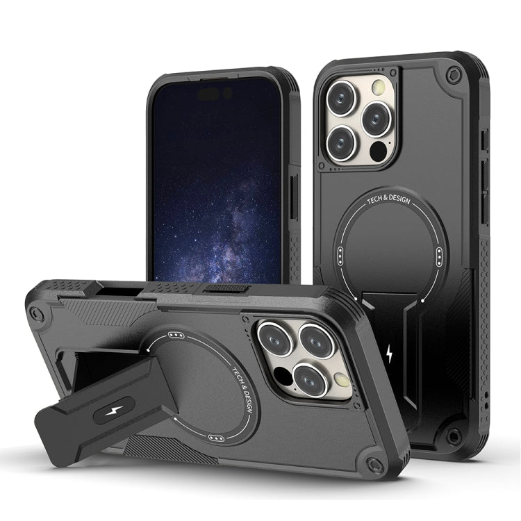 Armor Magsafe Holder PC Hybrid TPU Phone Case