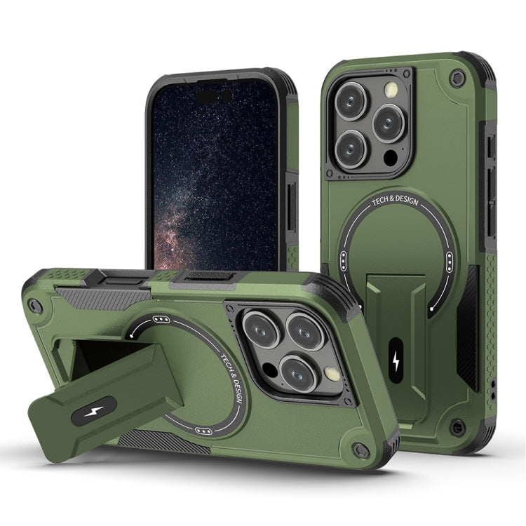 Armor Magsafe Holder PC Hybrid TPU Phone Case