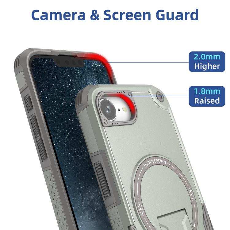 Armor Magsafe Holder PC Hybrid TPU Phone Case