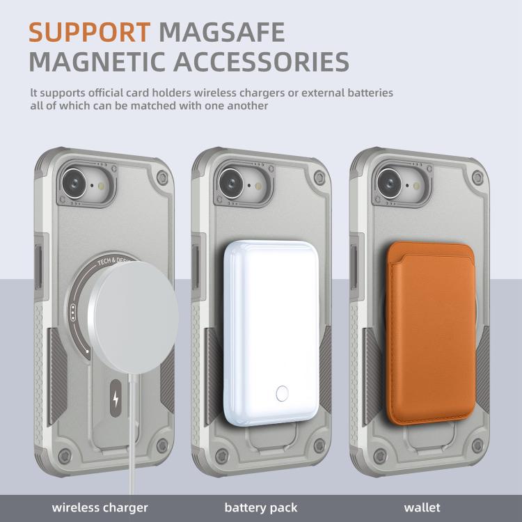 Armor Magsafe Holder PC Hybrid TPU Phone Case