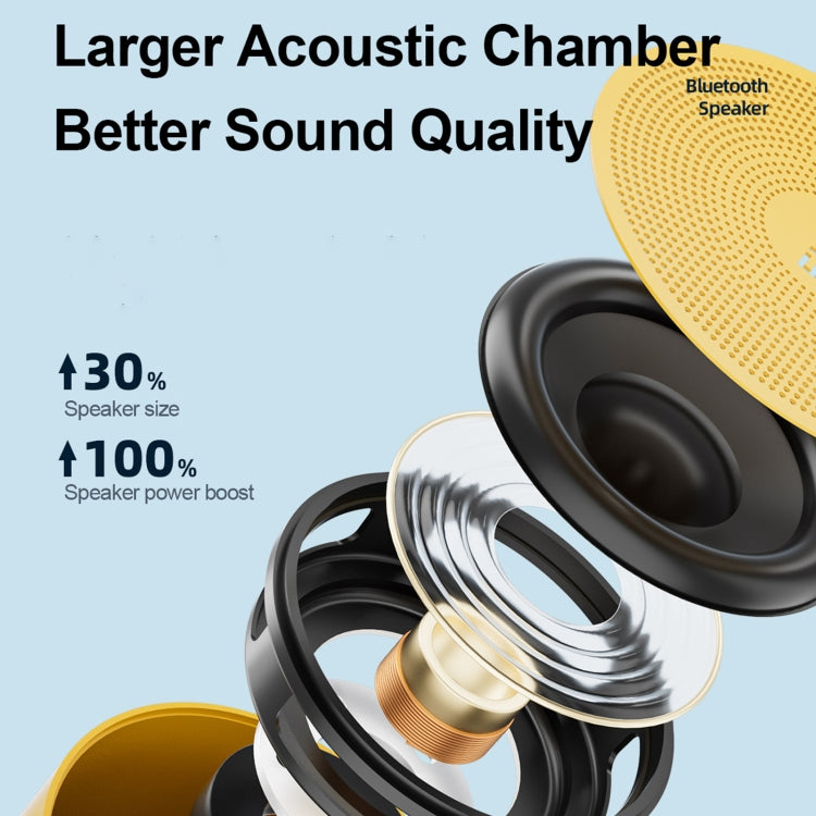 EWA A129 Mini Bluetooth 5.0 Bass Radiator Metal Speaker