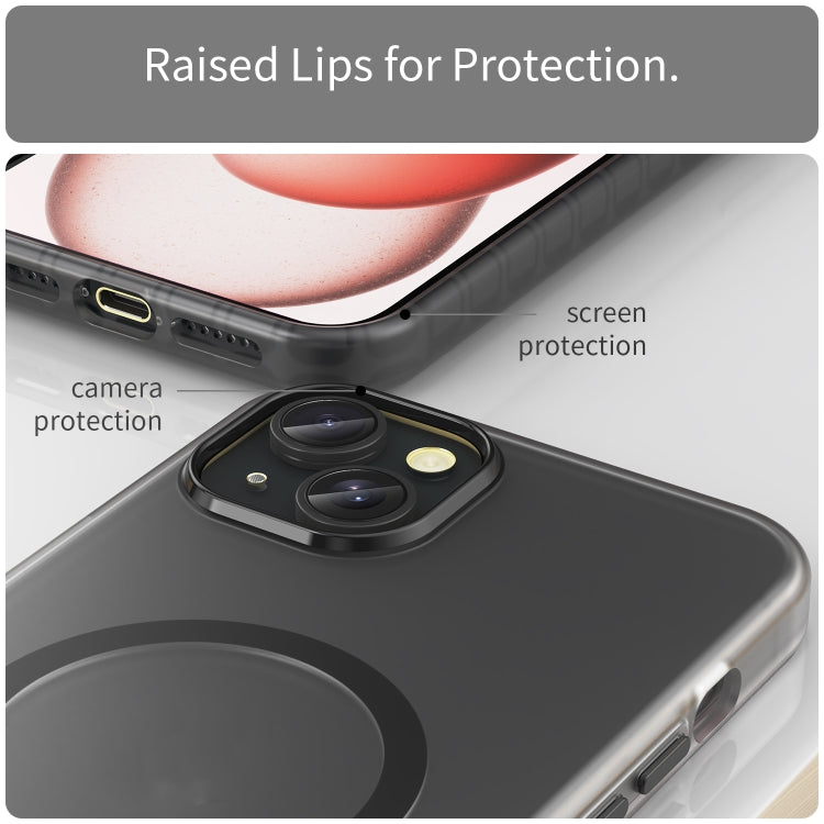 MagSafe Frosted Translucent TPU + PC Full Coverage Phone Case