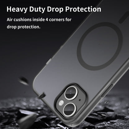MagSafe Frosted Translucent TPU + PC Full Coverage Phone Case