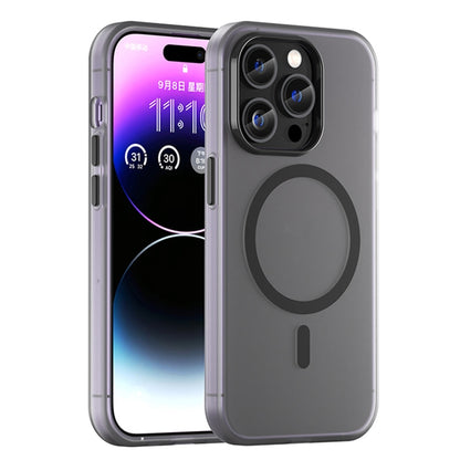 MagSafe Frosted Translucent TPU + PC Full Coverage Phone Case