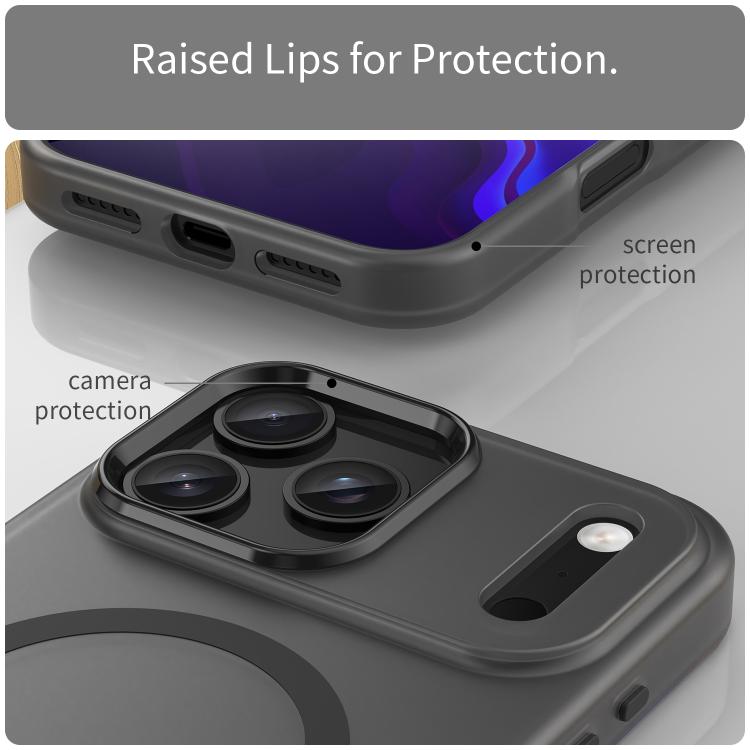 MagSafe Frosted Translucent TPU + PC Full Coverage Phone Case