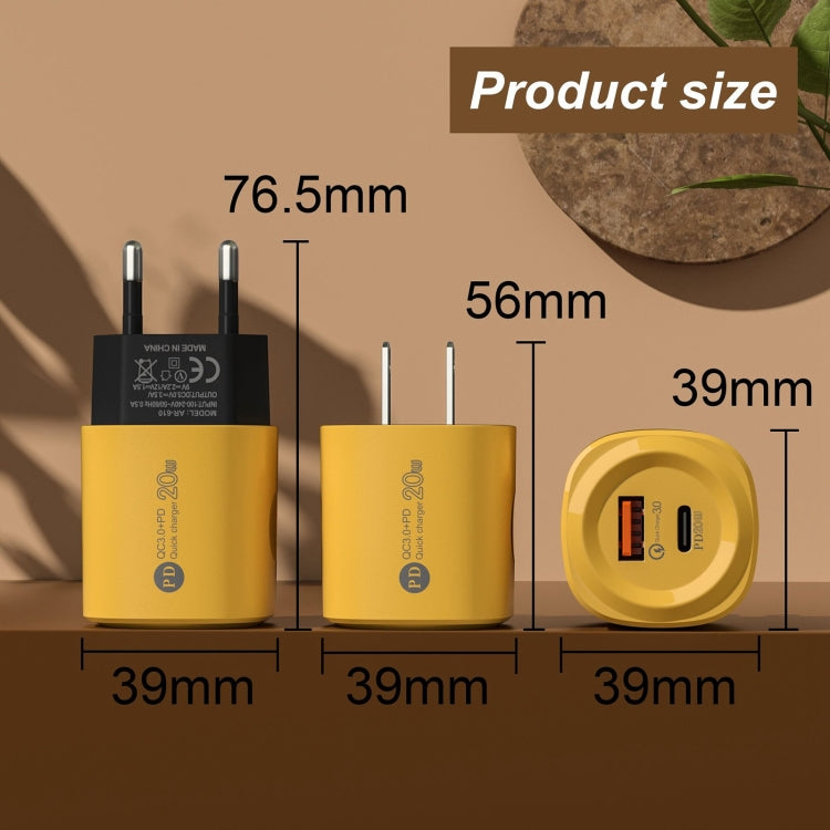 PD20W Type-C + USB QC3.0 Charging Charger