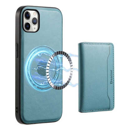 Denior Cowhide Texture Leather MagSafe Detachable Wallet Phone Case