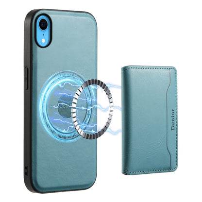 Denior Cowhide Texture Leather MagSafe Detachable Wallet Phone Case