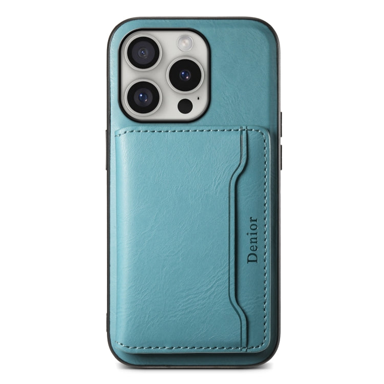 Denior Cowhide Texture Leather MagSafe Detachable Wallet Phone Case