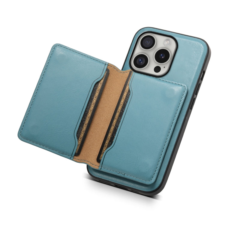 Denior Cowhide Texture Leather MagSafe Detachable Wallet Phone Case