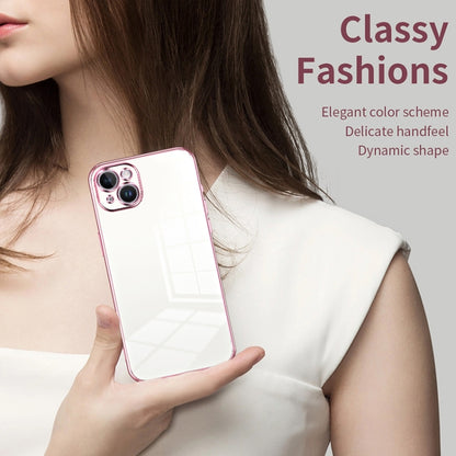 Transparent Plating Fine Hole Phone Case