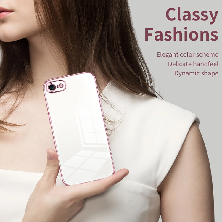 Transparent Plating Fine Hole Phone Case