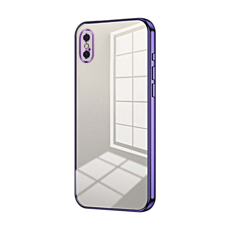 Transparent Plating Fine Hole Phone Case