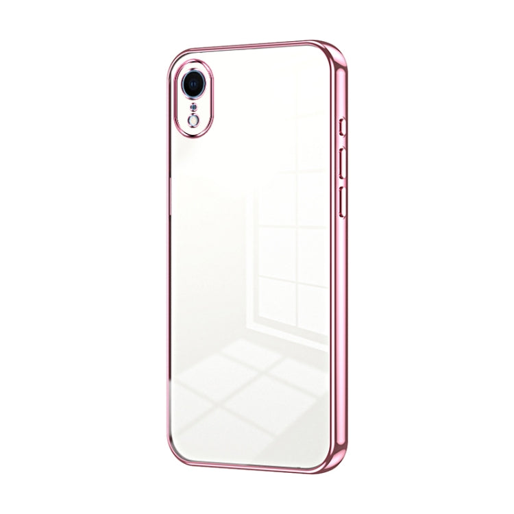 Transparent Plating Fine Hole Phone Case