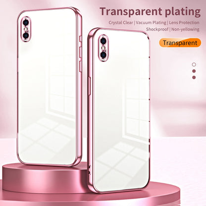 Transparent Plating Fine Hole Phone Case