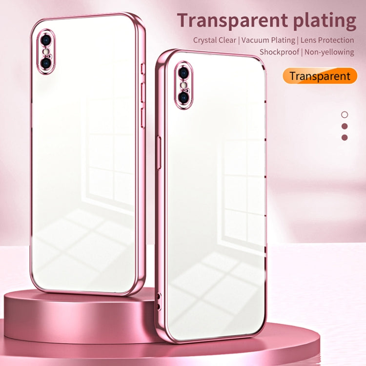 Transparent Plating Fine Hole Phone Case