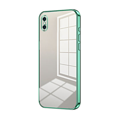 Transparent Plating Fine Hole Phone Case