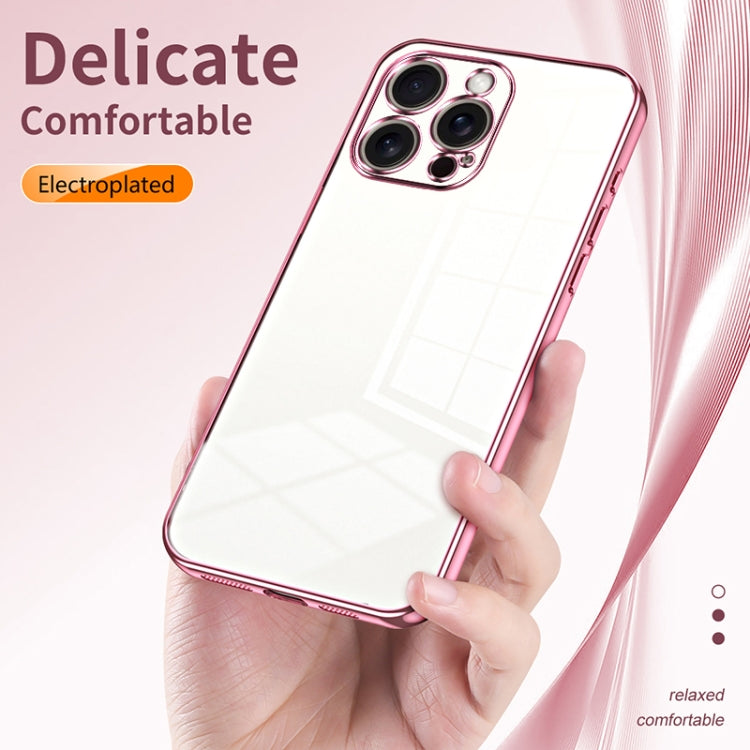 Transparent Plating Fine Hole Phone Case