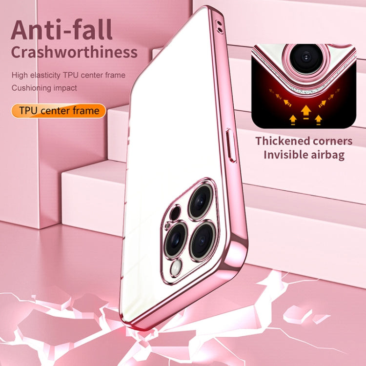 Transparent Plating Fine Hole Phone Case