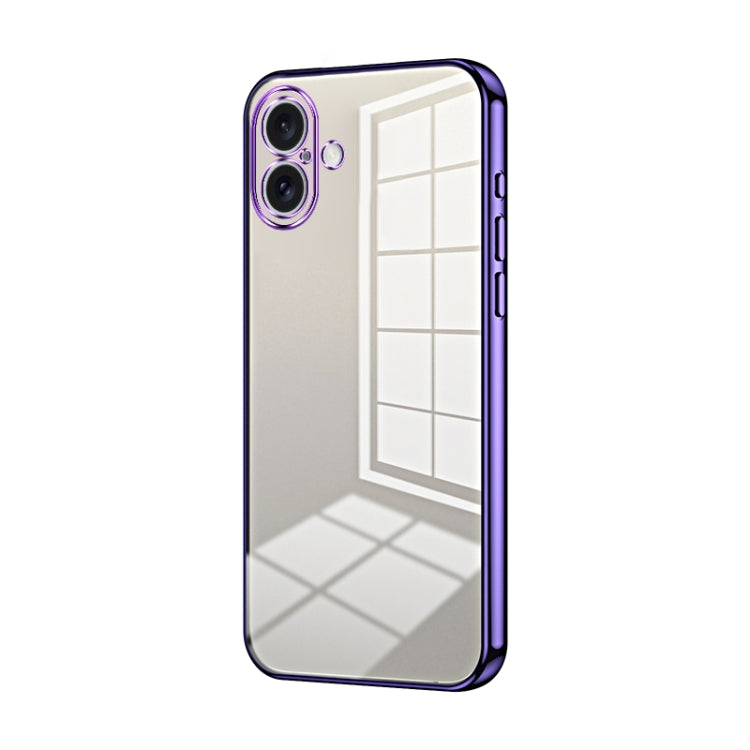 Transparent Plating Fine Hole Phone Case