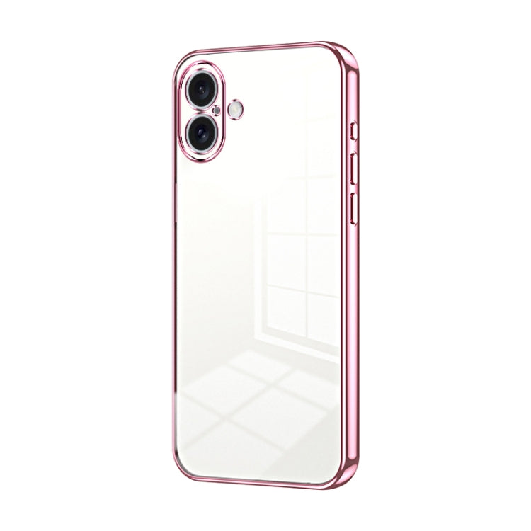 Transparent Plating Fine Hole Phone Case