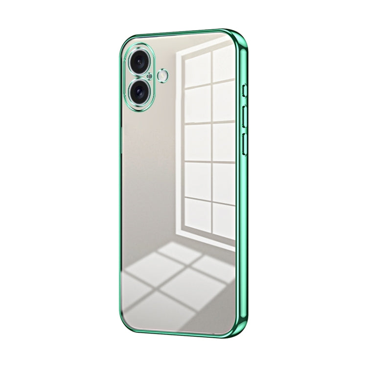 Transparent Plating Fine Hole Phone Case