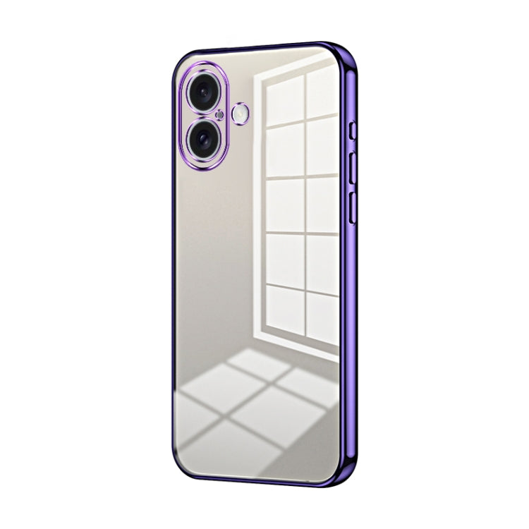Transparent Plating Fine Hole Phone Case