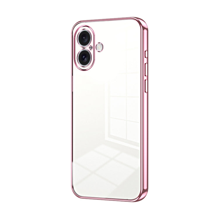 Transparent Plating Fine Hole Phone Case