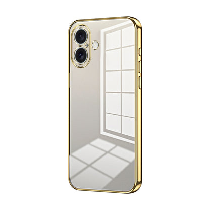 Transparent Plating Fine Hole Phone Case