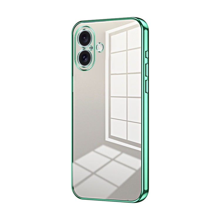 Transparent Plating Fine Hole Phone Case