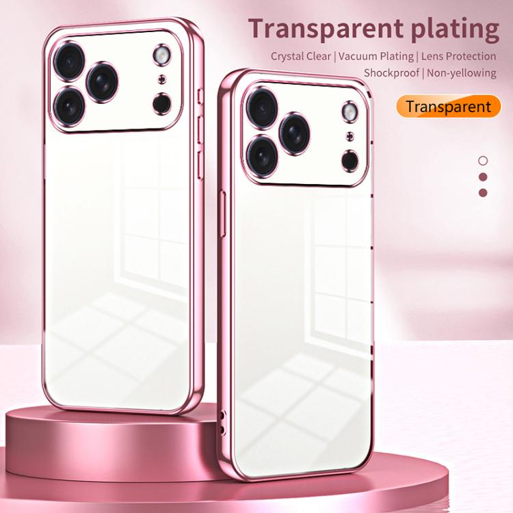 Transparent Plating Fine Hole Phone Case