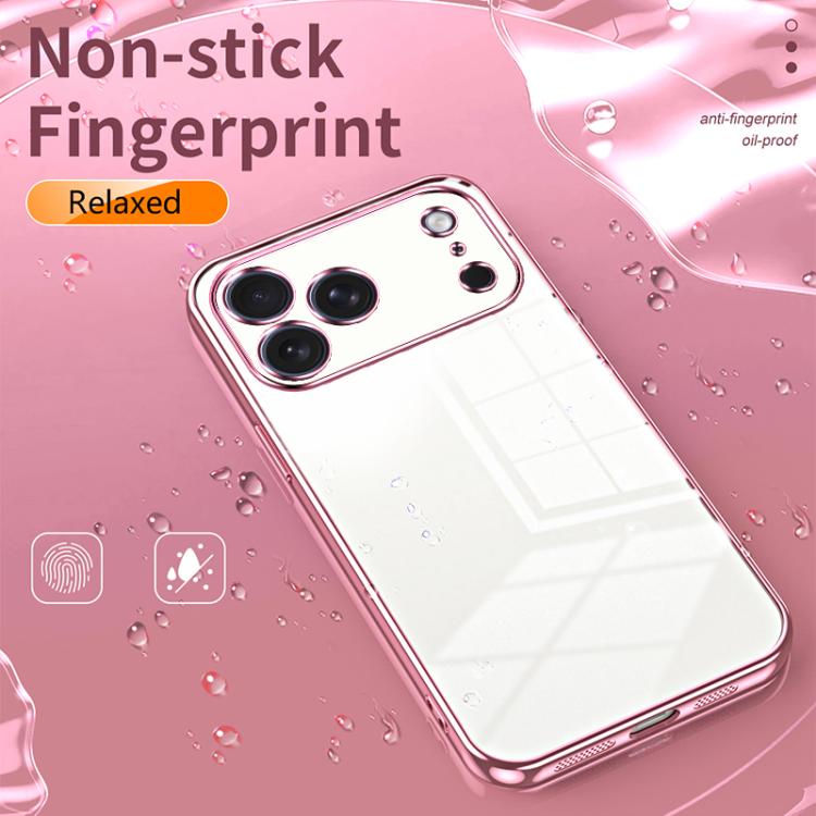 Transparent Plating Fine Hole Phone Case