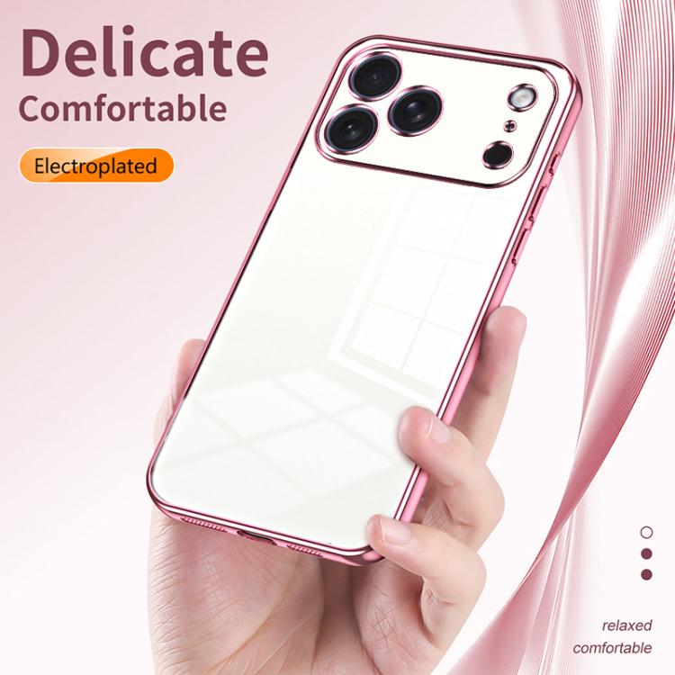Transparent Plating Fine Hole Phone Case