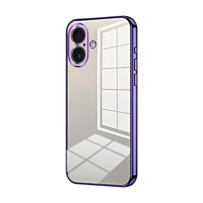 Transparent Plating Fine Hole Phone Case