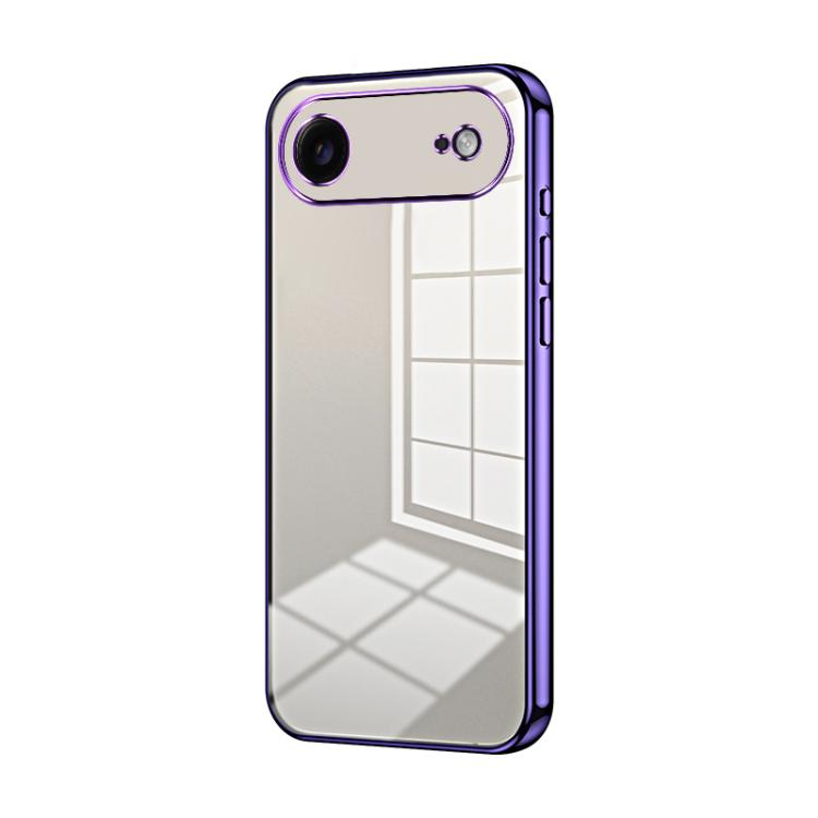Transparent Plating Fine Hole Phone Case