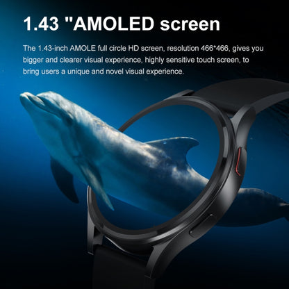 1.43 inch Silicone Strap Bluetooth Call Smart Watch Support ECG / Non-invasive Blood Sugar�������...